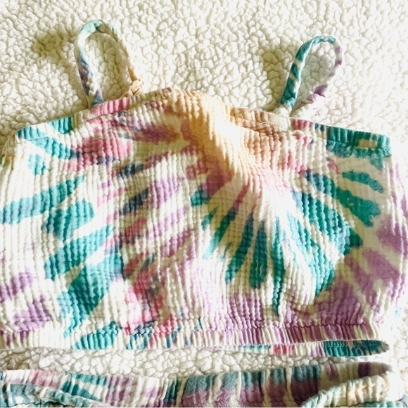 SET 2 pcs Grayson Threads Kids, Short & Cropped Top, girls M (8), 100% cotton. - Picture 4 of 7